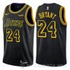 Camiseta Bryant #24 Los Angeles Lakers Ciudad 2017-18 Negr