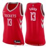 Camiseta James Harden #13 Houston Rockets Mujer Nike Icon 2017-18 Rojo